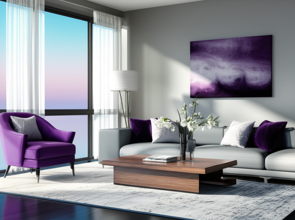 Sala de estar elegante con muebles Mayfer